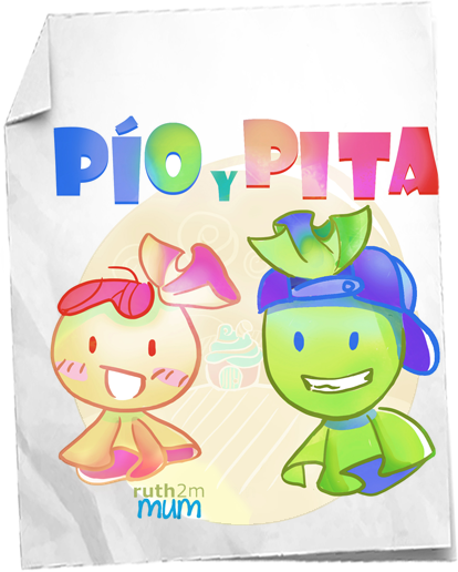 PIOyPITA, ilustración de caramelos para un cuento infantil