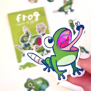 HOLOstickers - FROG CycleOfLife