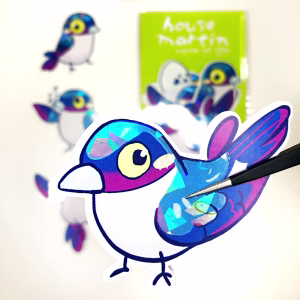 HOLOstickers - HOUSE MARTIN CycleOfLife