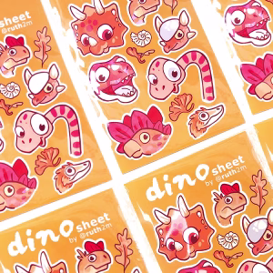 DINO STICKERsheet