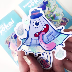 kawaii YOKAI - KARAKASA HOLOstickers