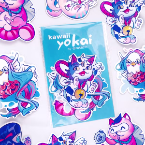 kawaii YOKAI - BAKENEKO HOLOstickers