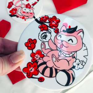 posavasos TANUKI 'IN LOVE'