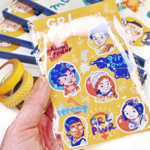 GRL PWR STICKERsheet