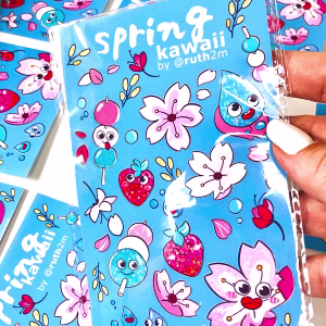 springKAWAII STICKERsheet